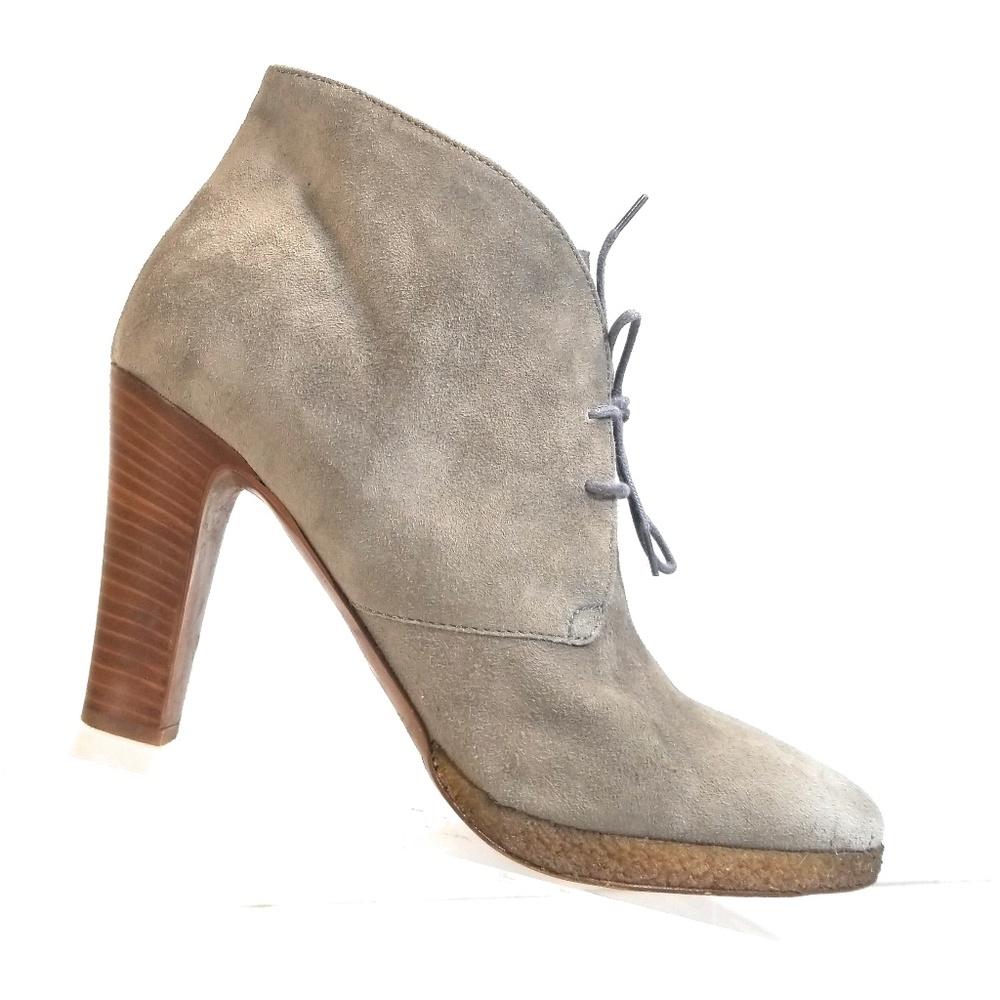 J.Crew Women Suede Heel Ankle Lace Up Booties Sz 9